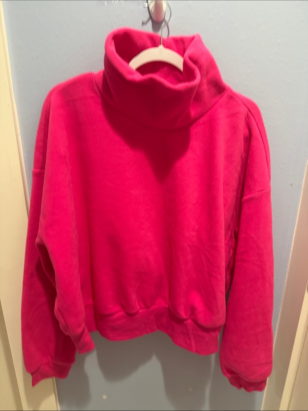 Old Navy Hot Pink Turtleneck Sweater - Cozy Pullover